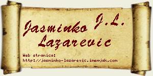Jasminko Lazarević vizit kartica